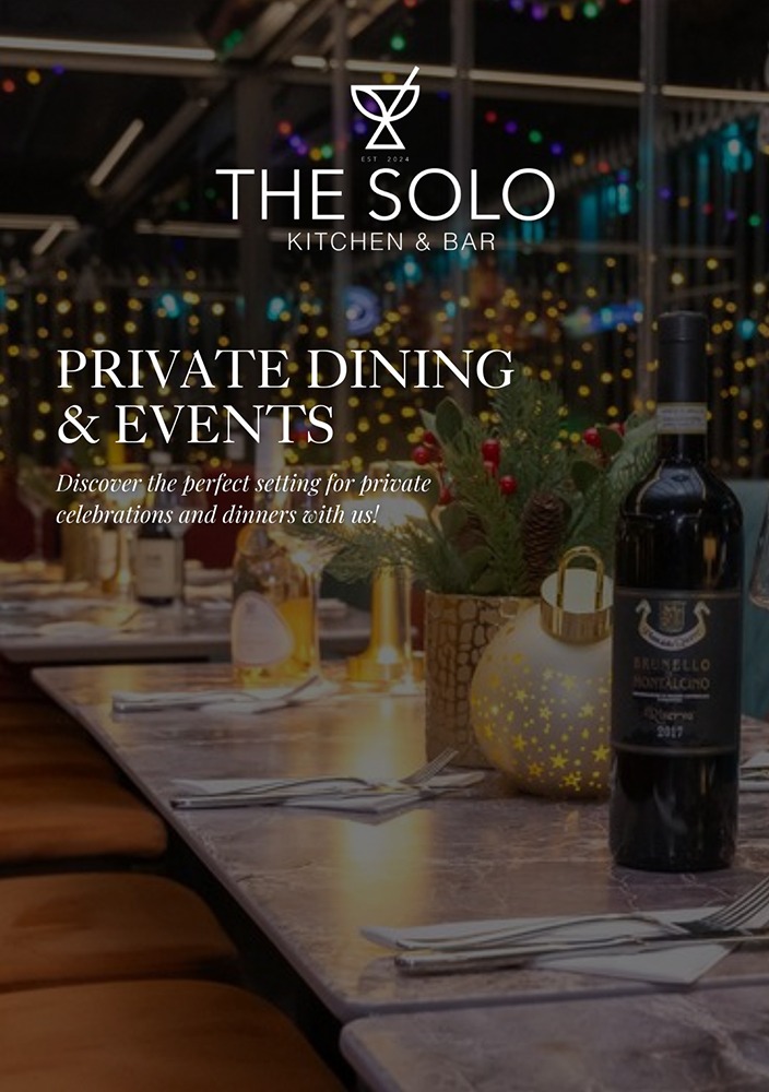 Elegant private dining setup